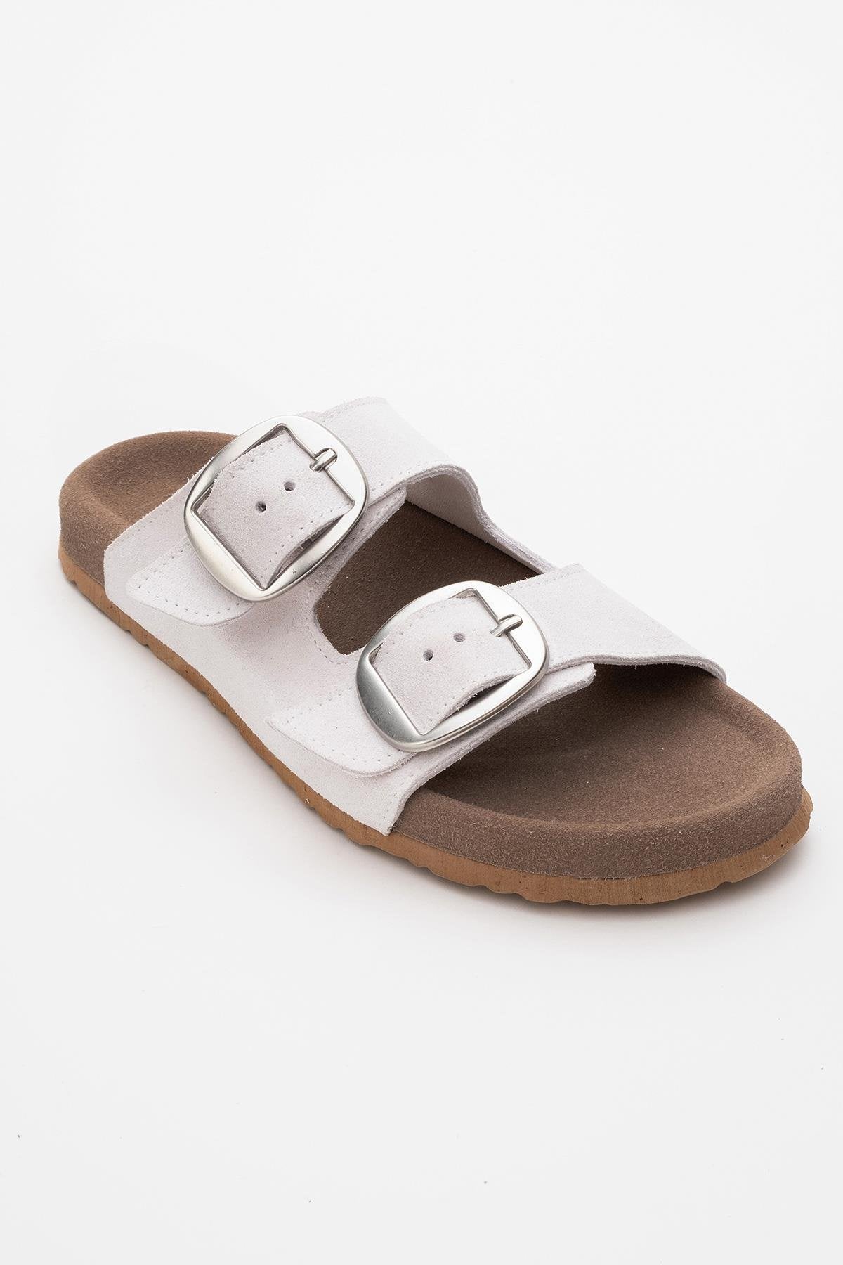 Ovesta - White Leather Slide Sandal (Women)