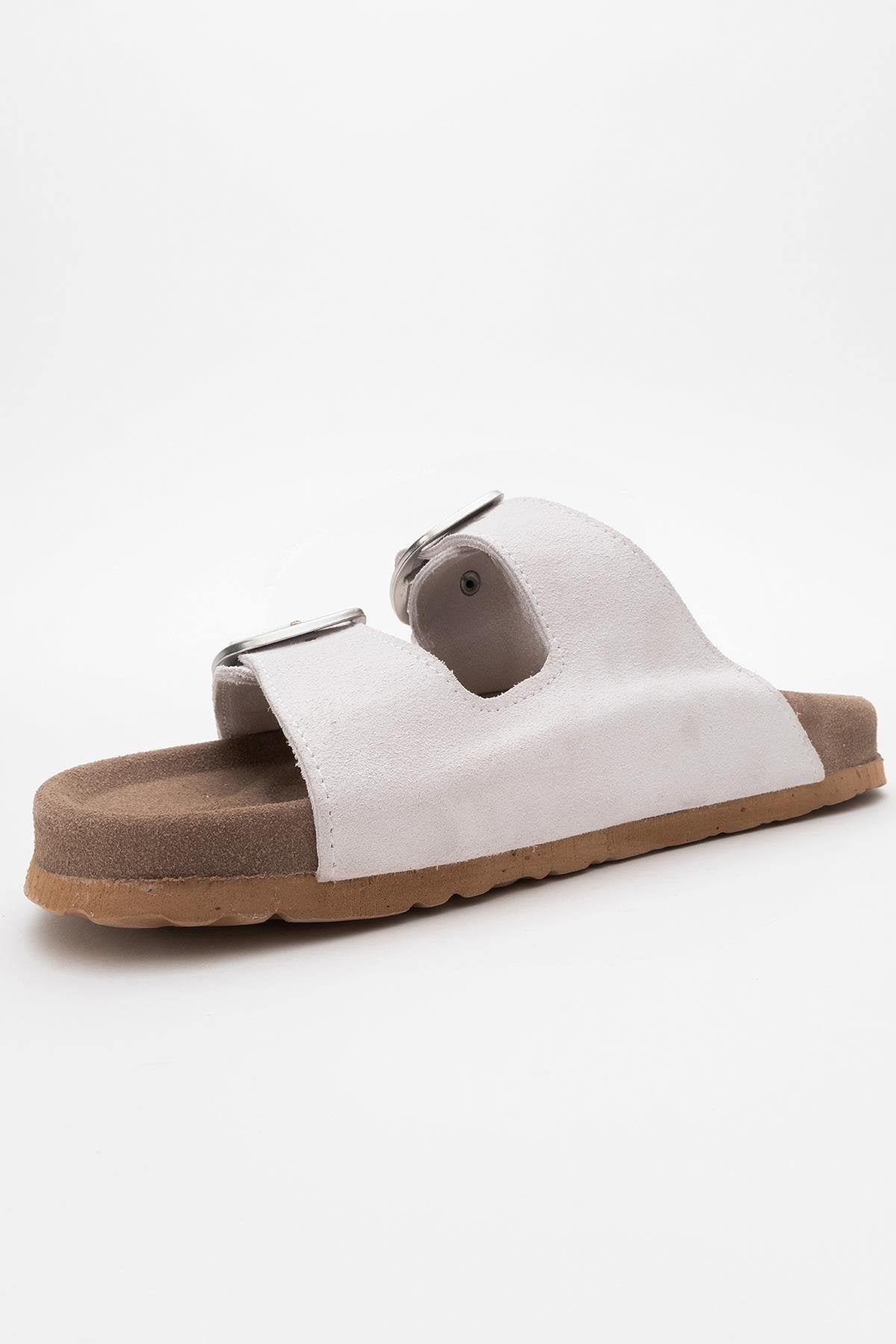 Ovesta - White Leather Slide Sandal (Women)