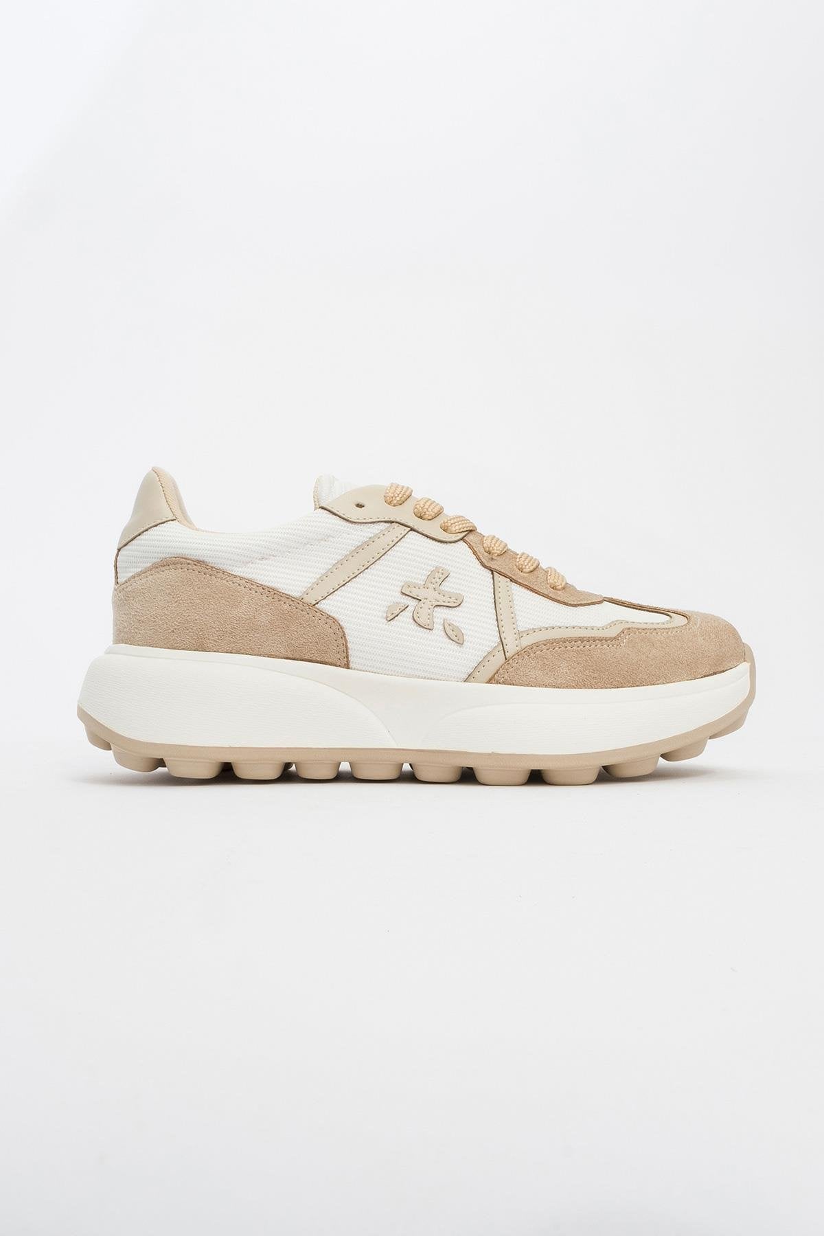 Nolton - Beige-White Sneaker (Women)