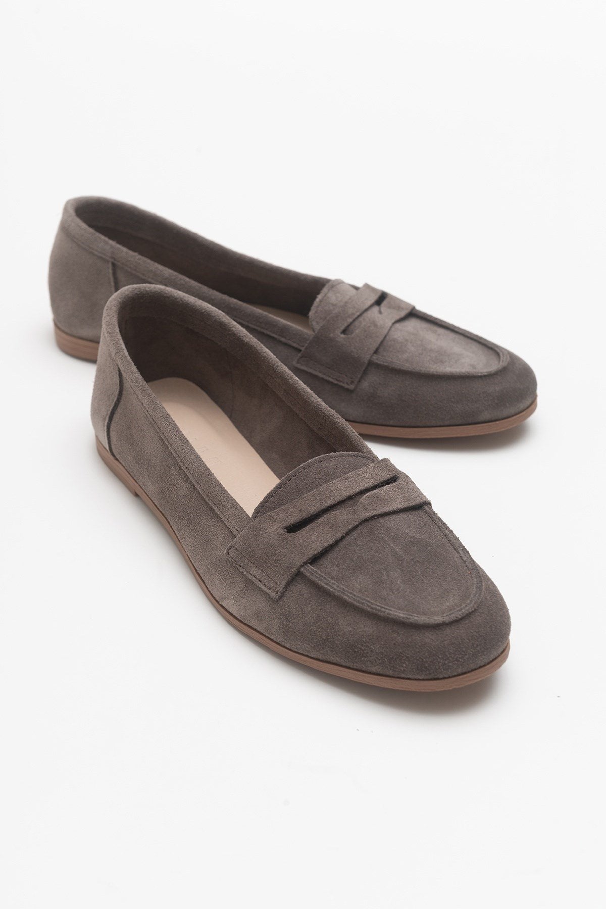 Dorothy - Dark Brown Suede Leather Loafers