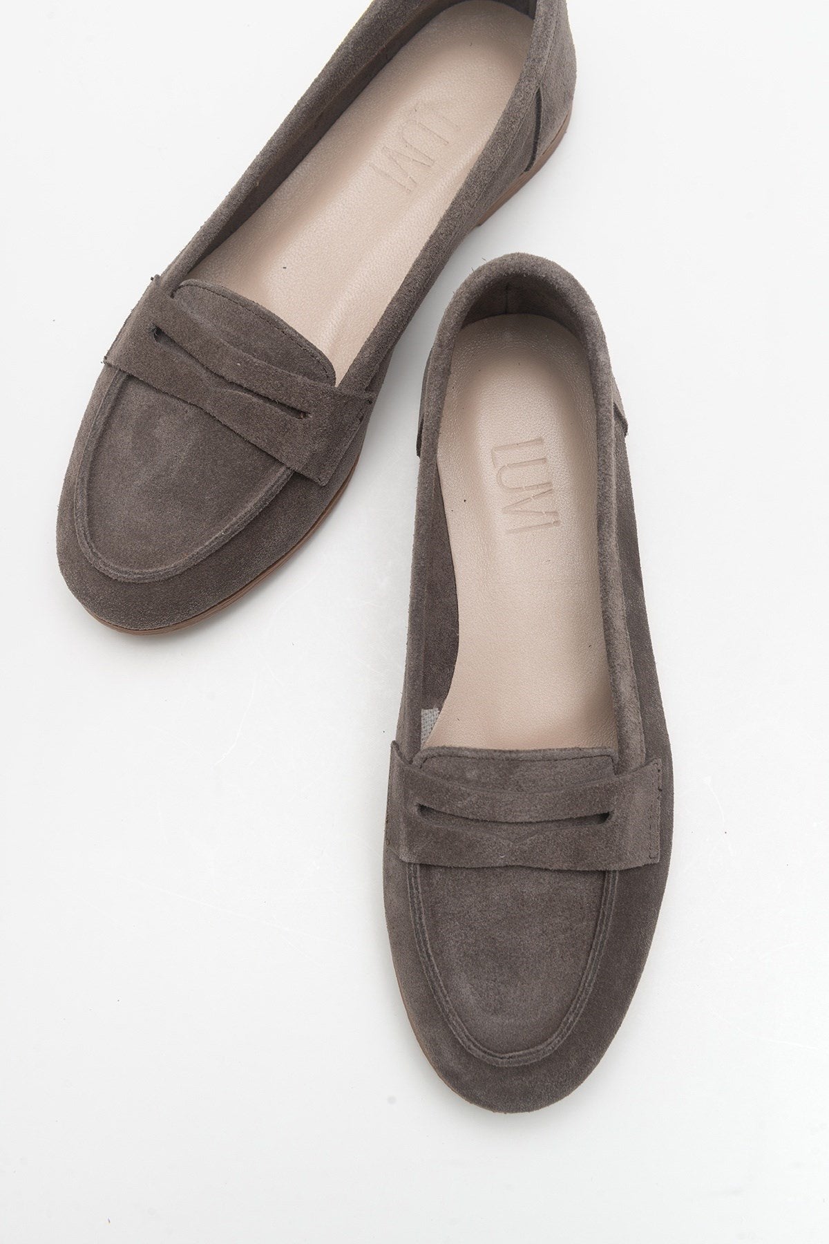 Dorothy - Dark Brown Suede Leather Loafers