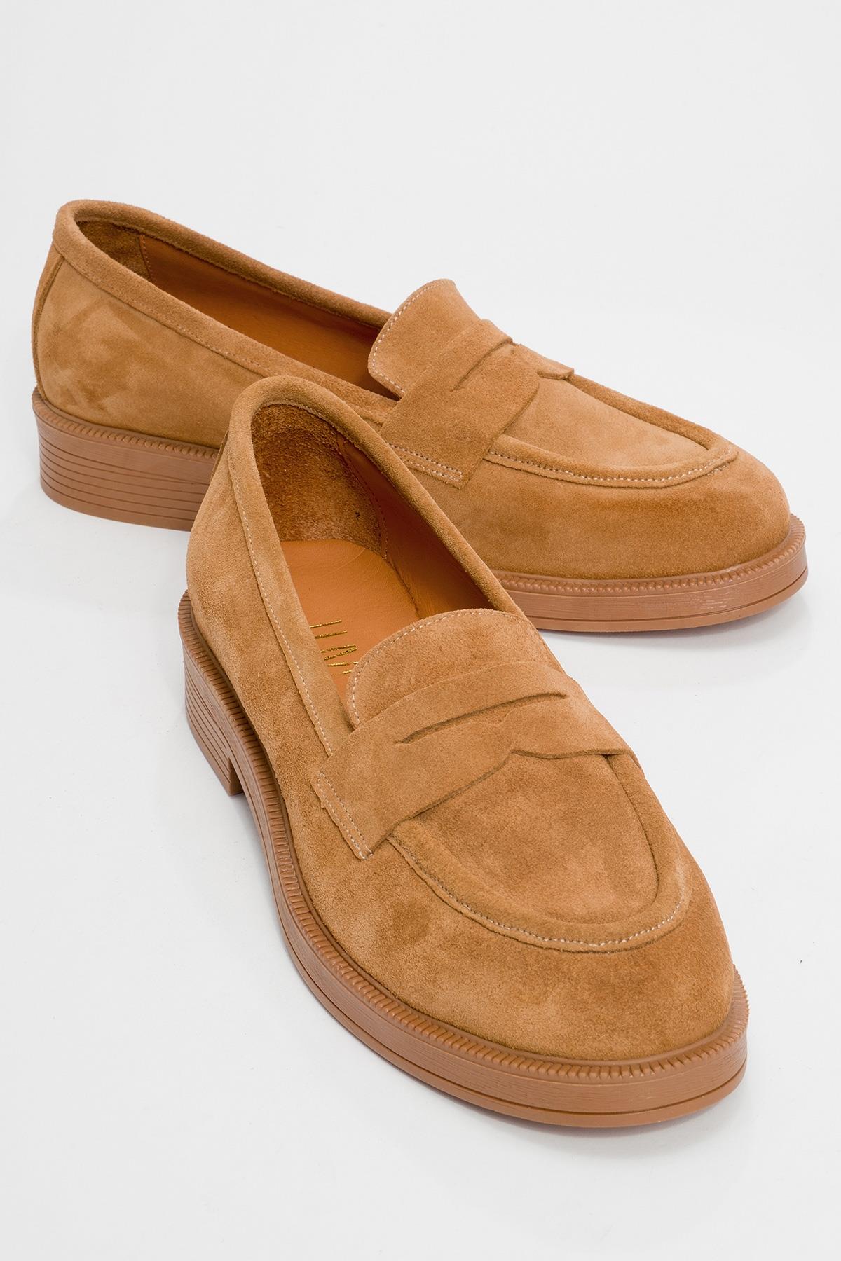 Bree - Taupe Suede Genuine Leather Loafer (Women)