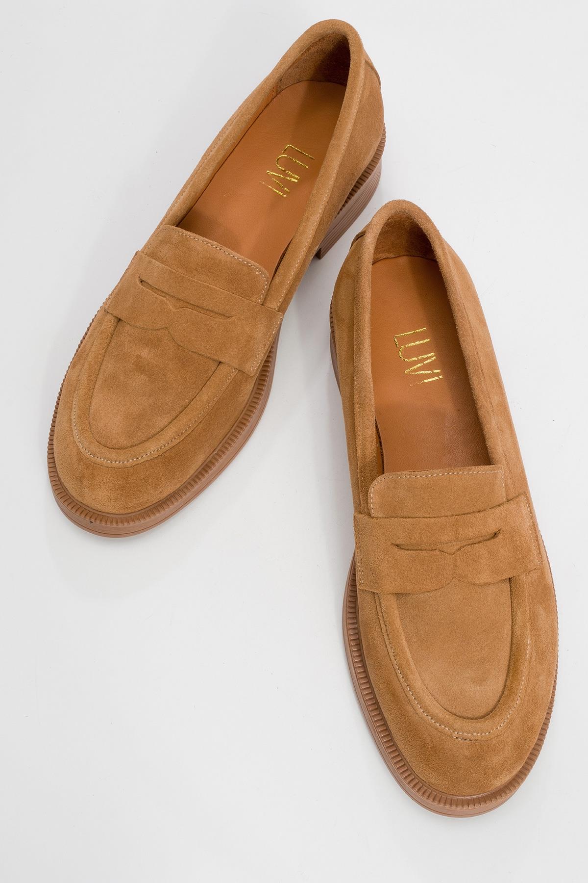 Bree - Taupe Suede Genuine Leather Loafer (Women)