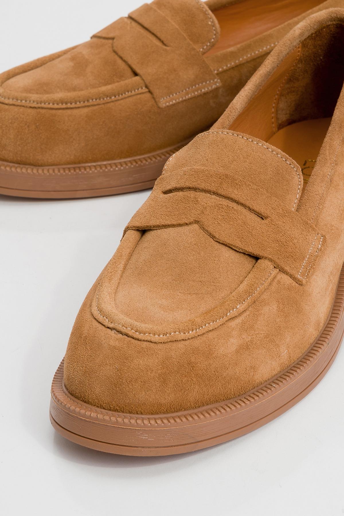 Bree - Taupe Suede Genuine Leather Loafer (Women)