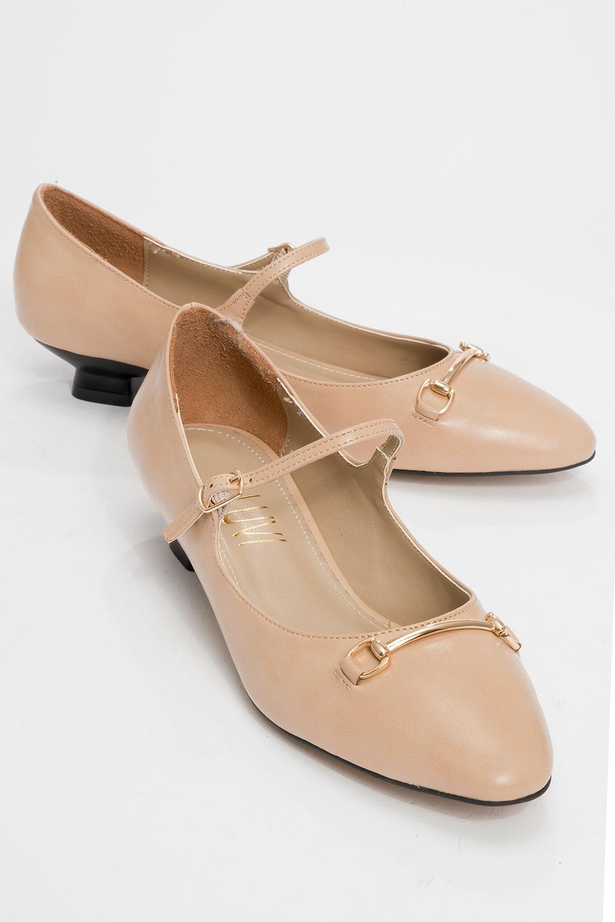 Ojen - Beige Low Heel Shoe (Women)