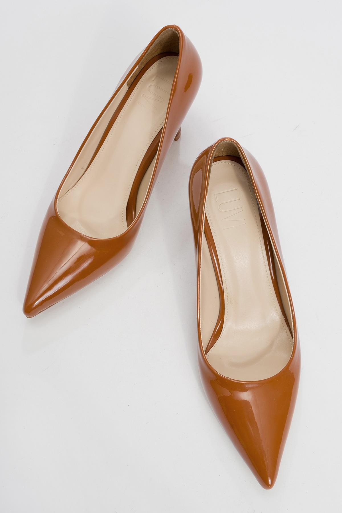Calse - Cognac Patent Heeled Shoe (Women)