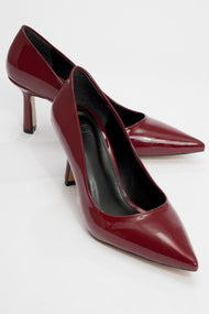 Calse - Burgundy Patent Heeled Shoe (Women)