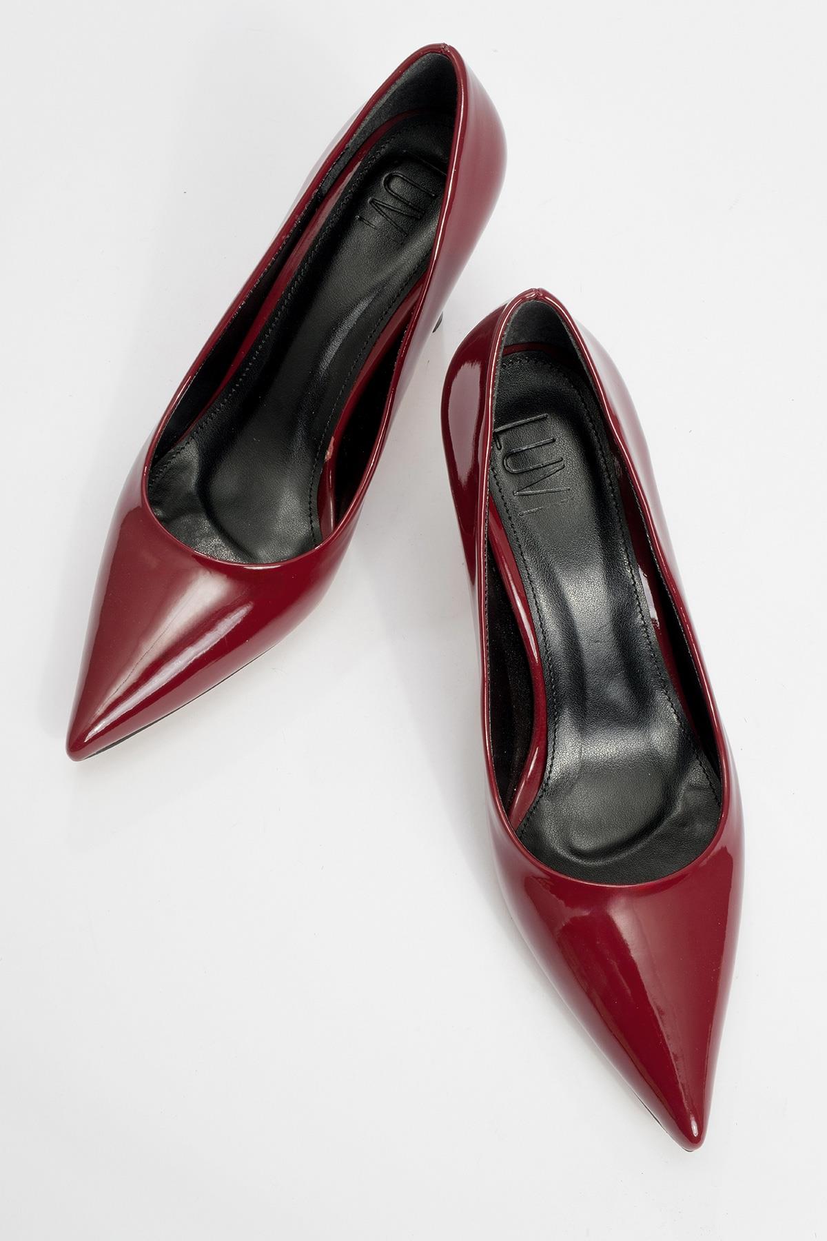 Calse - Burgundy Patent Heeled Shoe (Women)