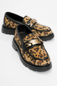 Pray - Black And Yellow Patterned Buckle Loafer (Women)