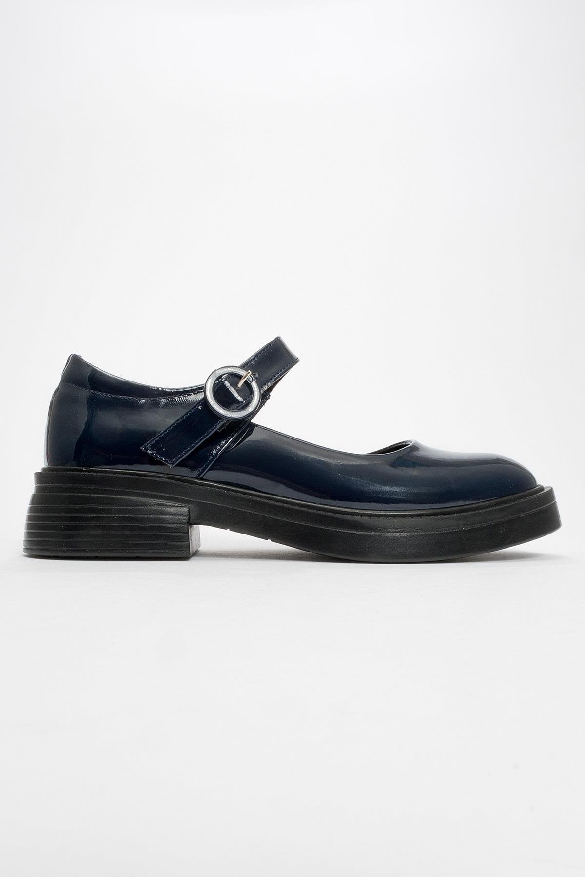 Petric - Navy Patent Loafer (Women)