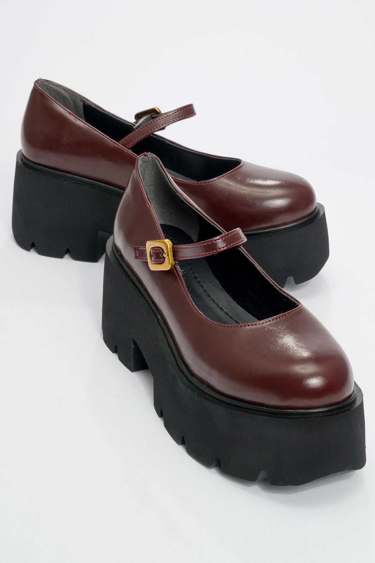 Linley Burgundy Platform Loafer (Women)