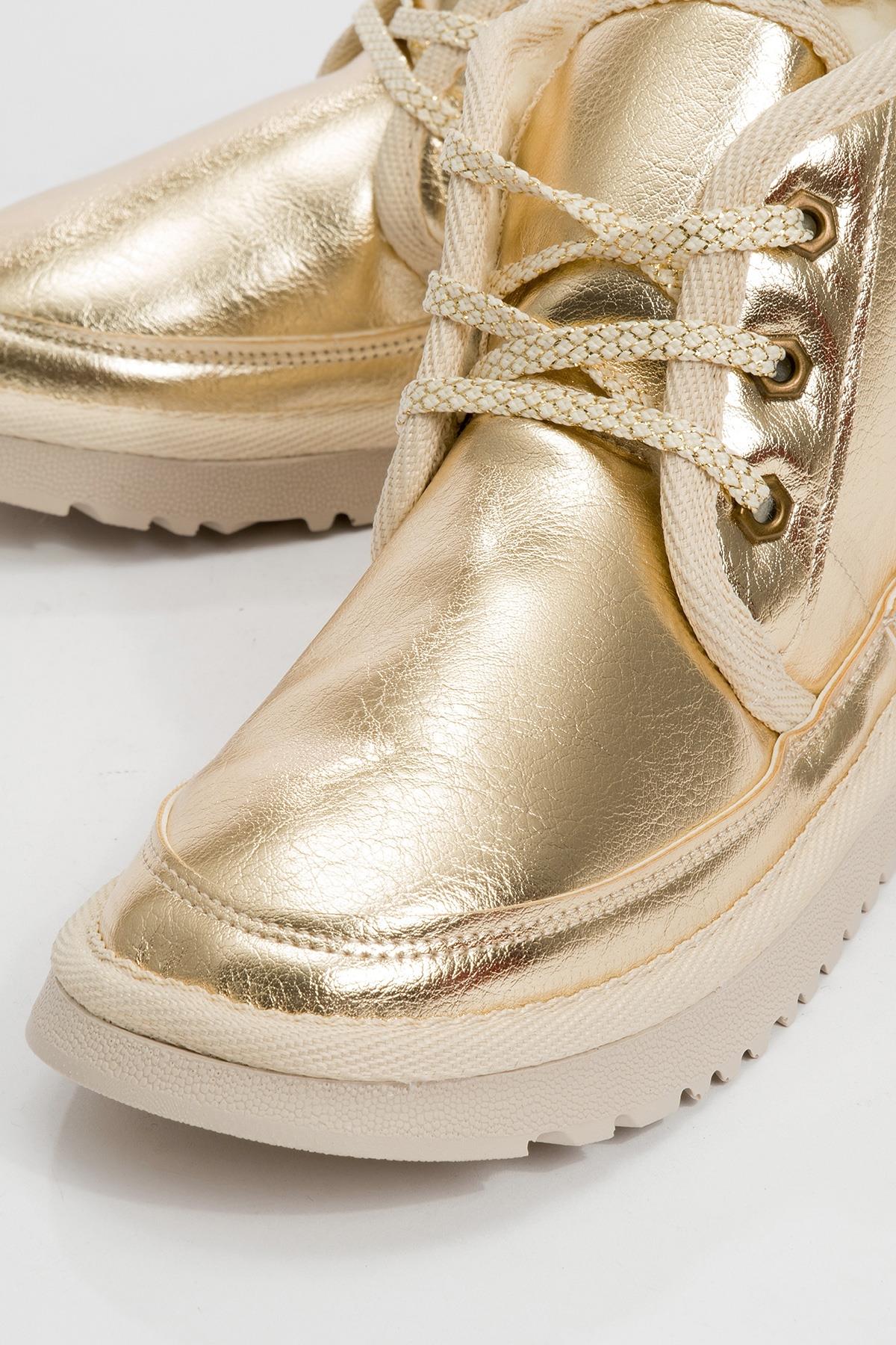 Mingo - Gold Lace-Up Sport Boot (Women)