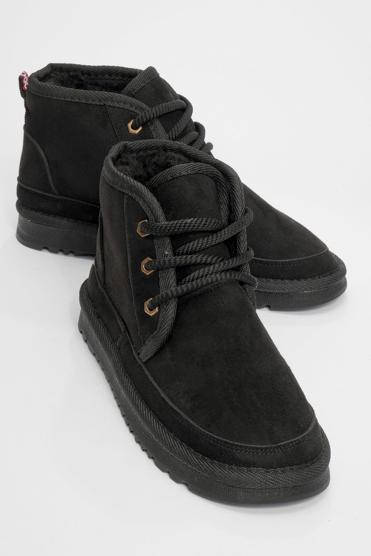 Mingo - Black Lace-Up Sport Boot (Women)