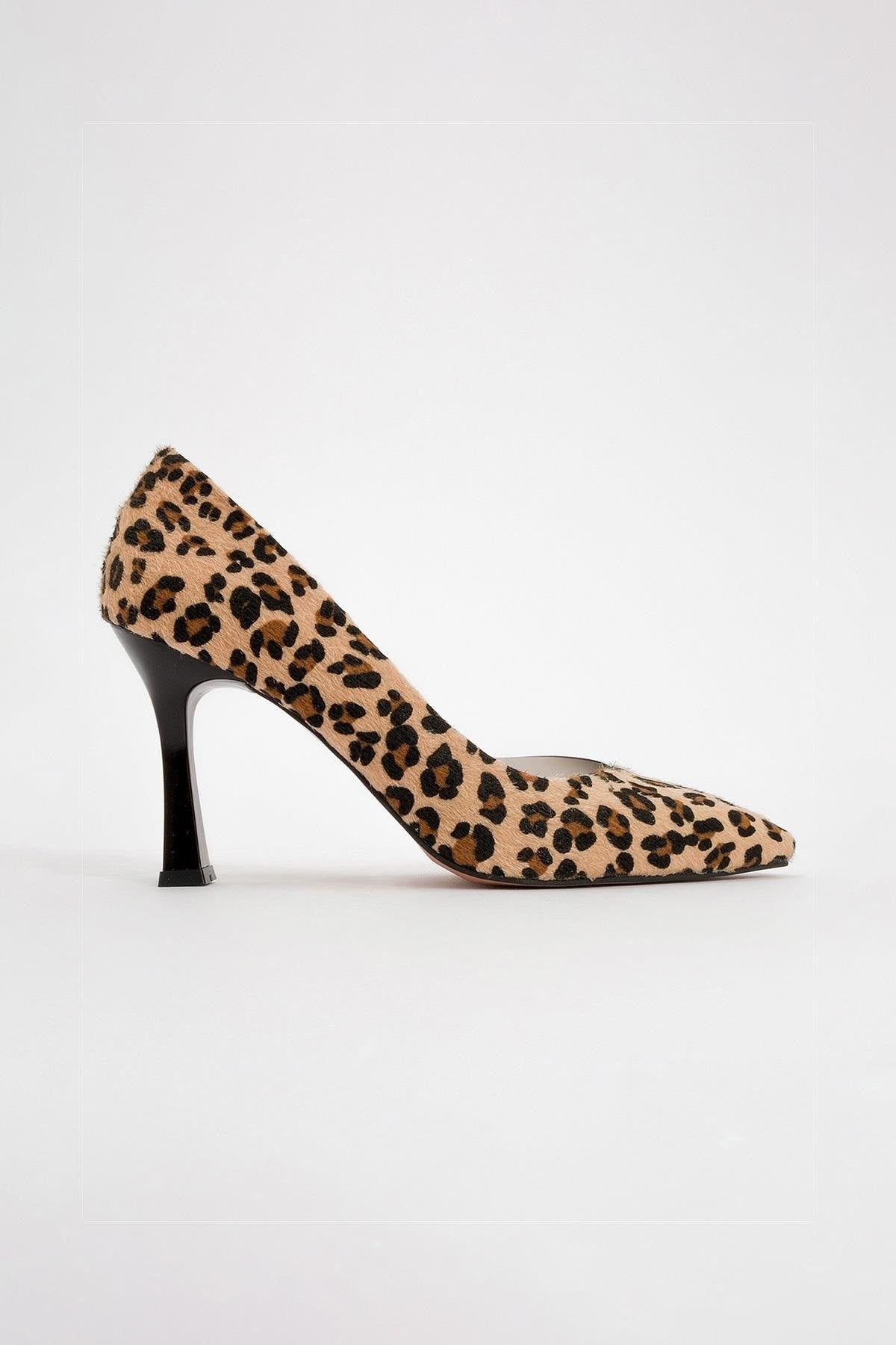 Ursula - Black And Yellow Patterned Heeled Shoe (Women)