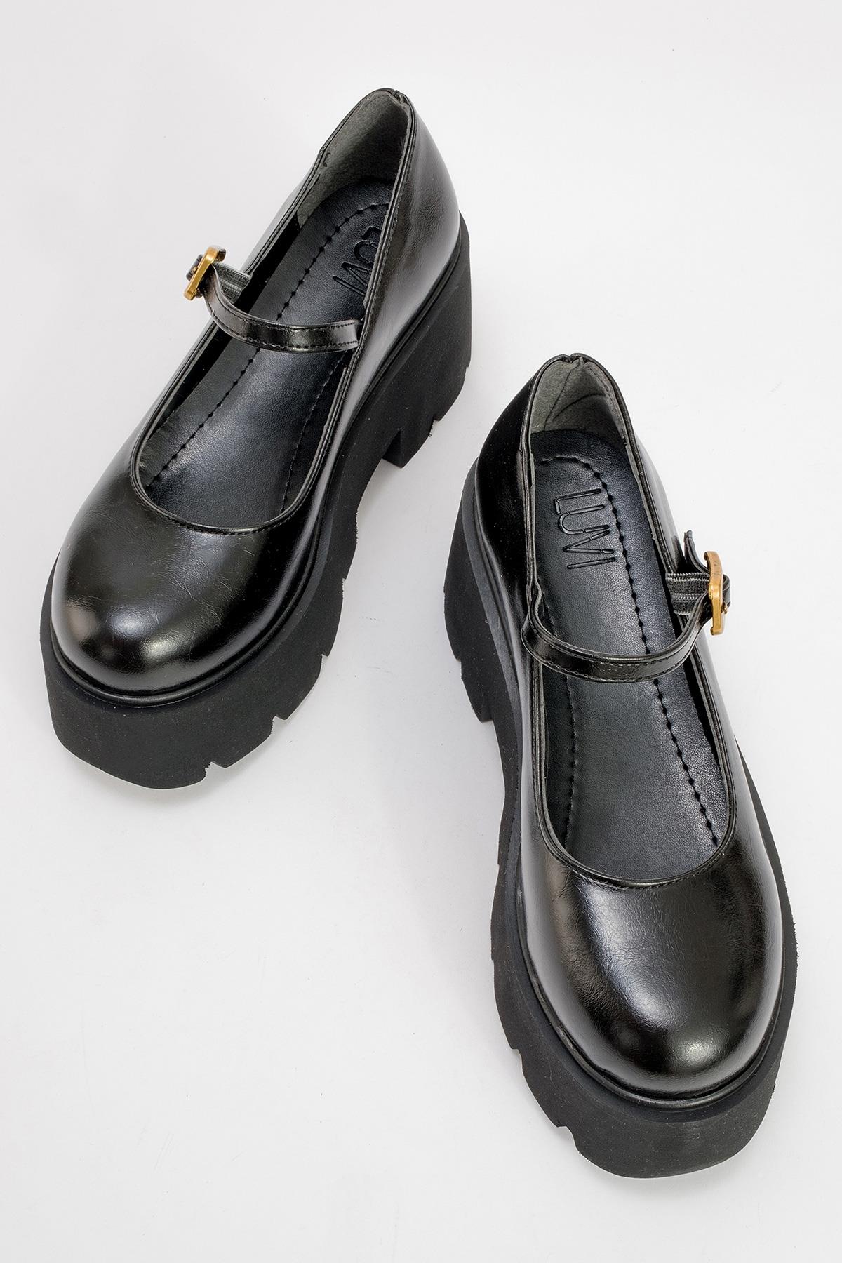 Linley Black Platform Loafer (Women)