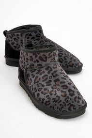 ZAZ Black Leopard Leather Boot (Women)