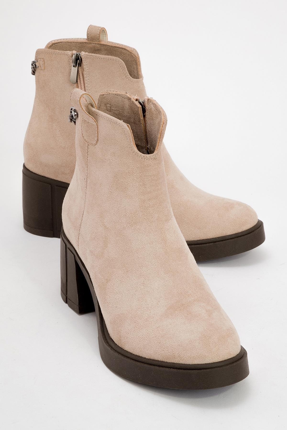 Mier - Beige Suede Boot (Women)