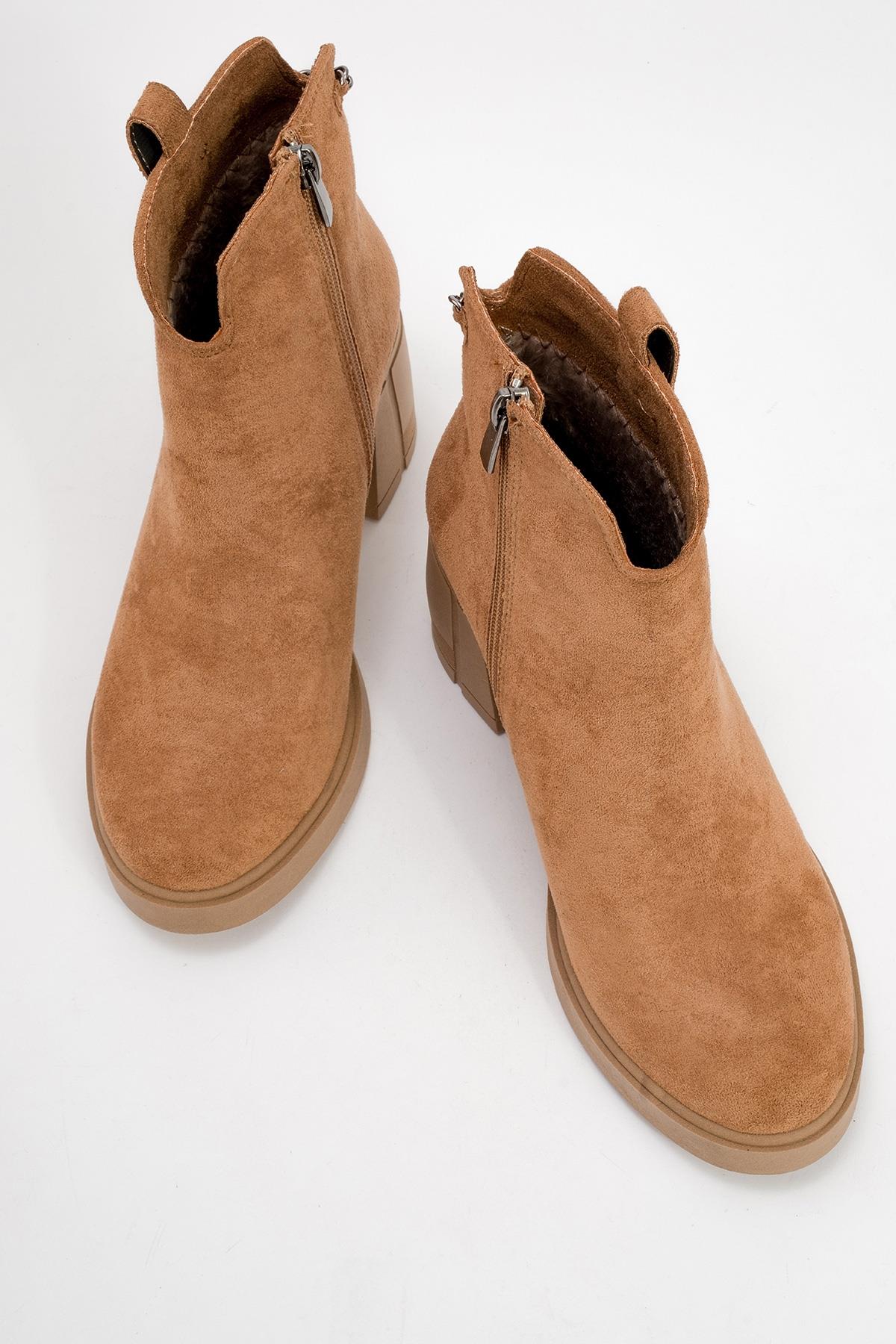Mier - Cognac Suede Boot (Women)