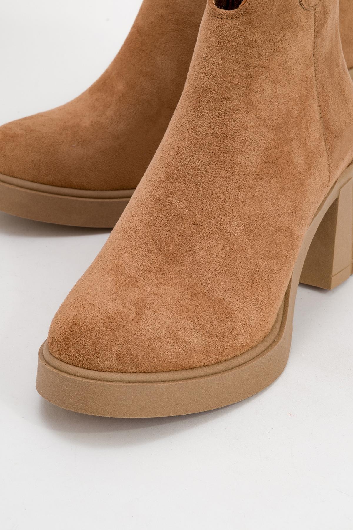 Mier - Cognac Suede Boot (Women)