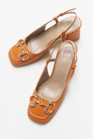 Karol - Orange Heeled Shoe (Women)