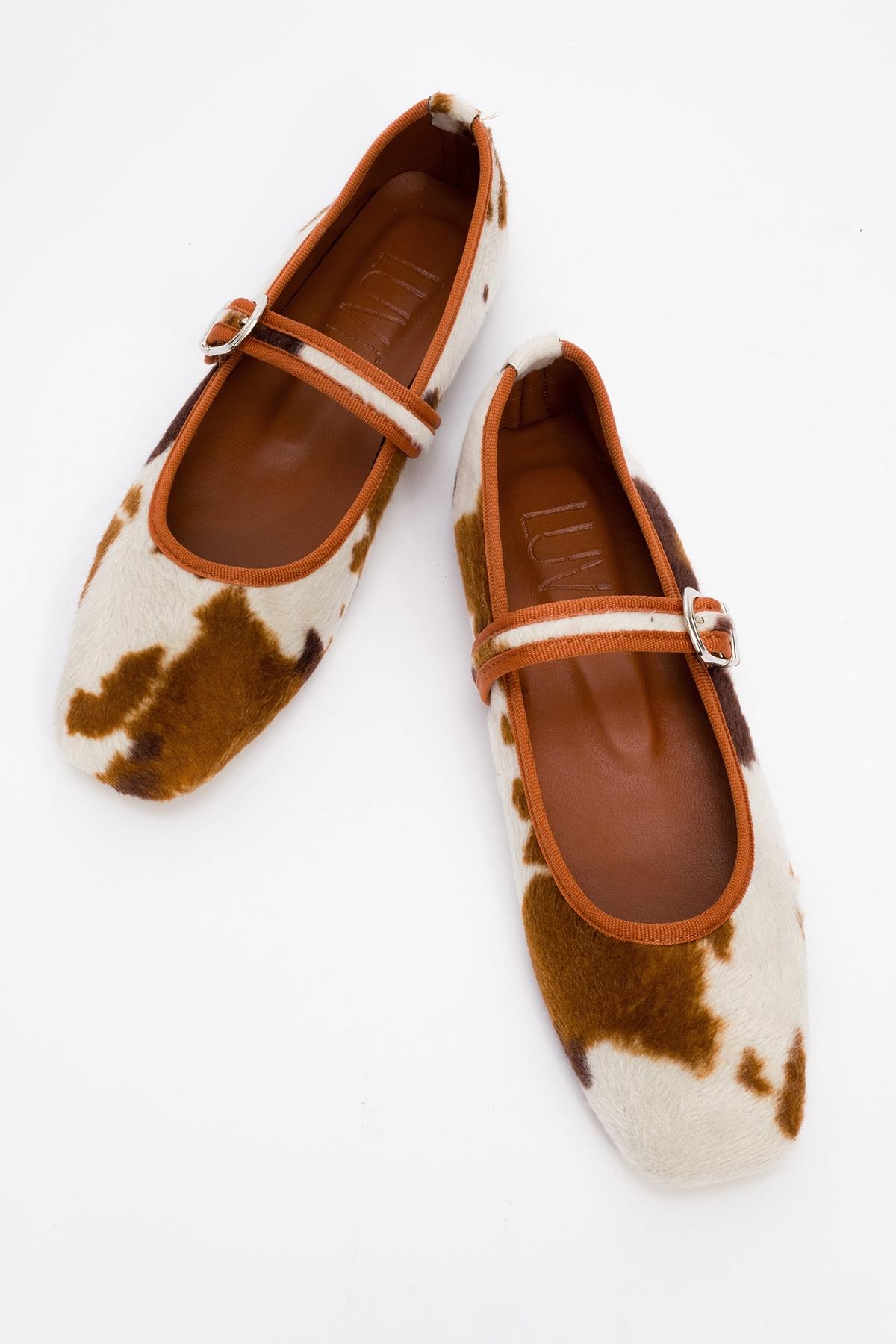 Cruze - Cognac Patterned Ballet Flat (Women)