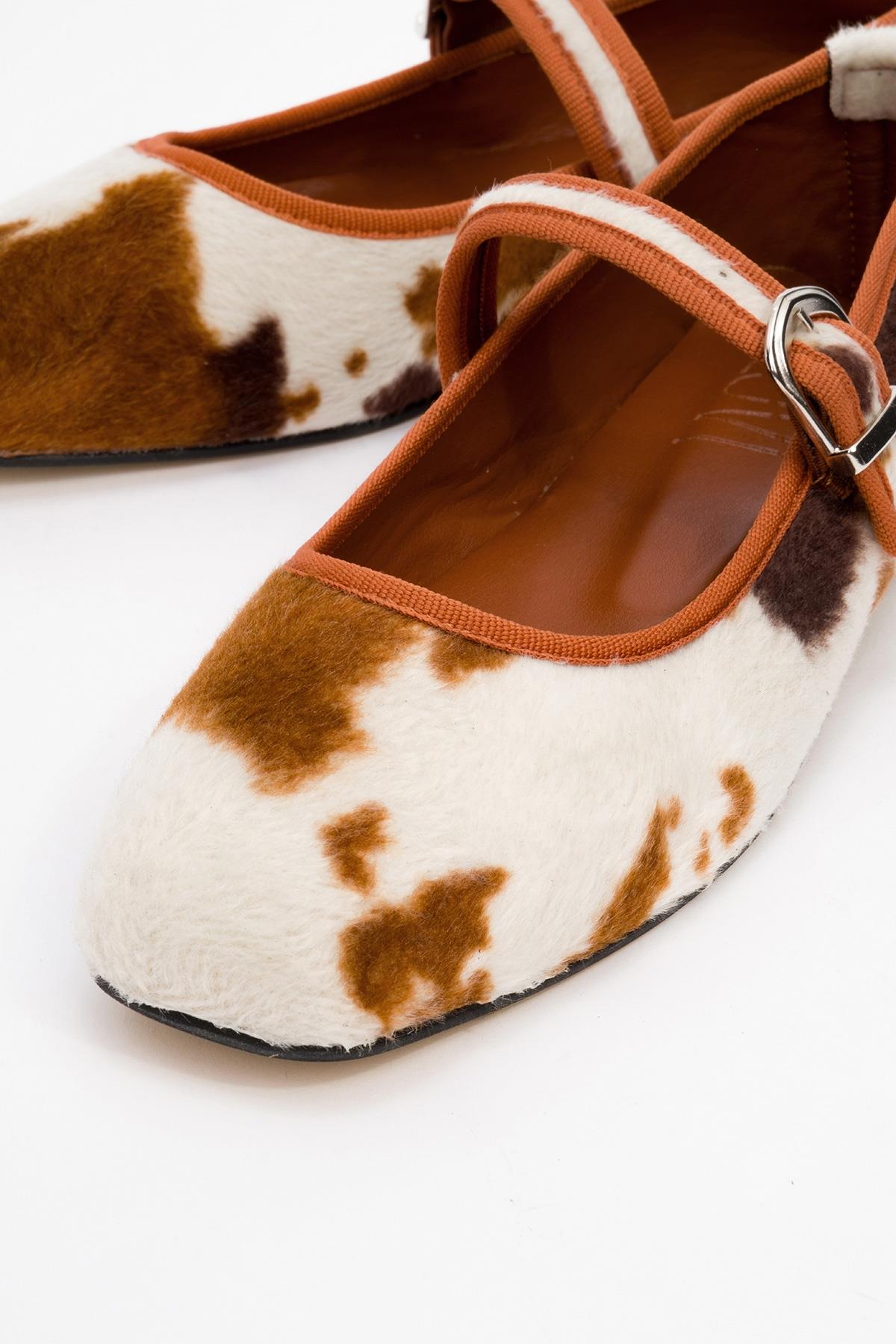 Cruze - Cognac Patterned Ballet Flat (Women)