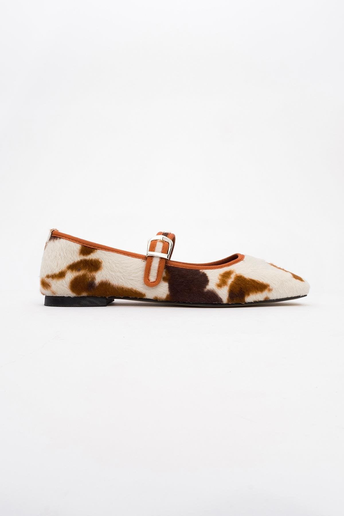 Cruze - Cognac Patterned Ballet Flat (Women)