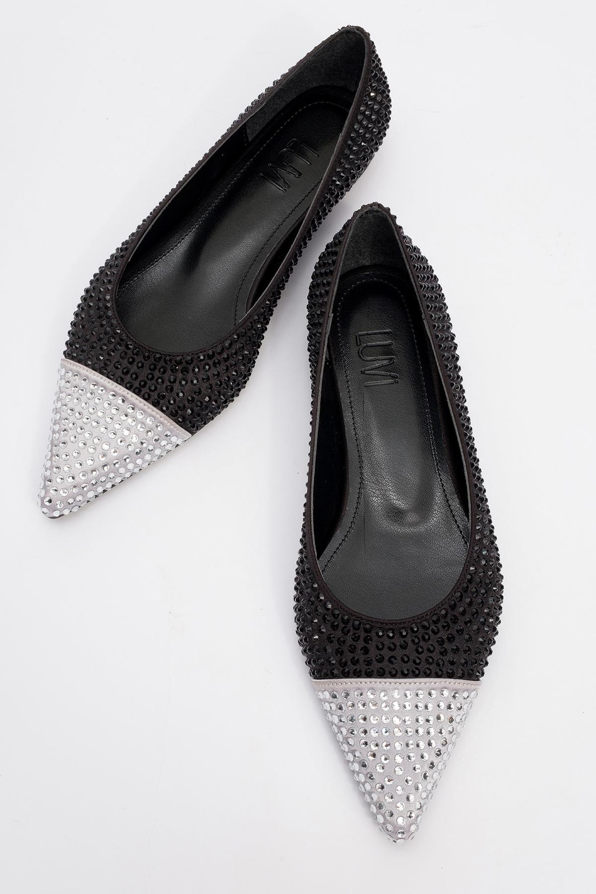 Monteria - Black Silver Ballet Flat (Women)