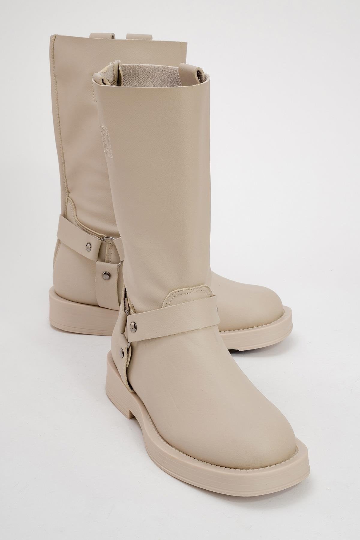 Solva - Beige Riding Boot (Women)