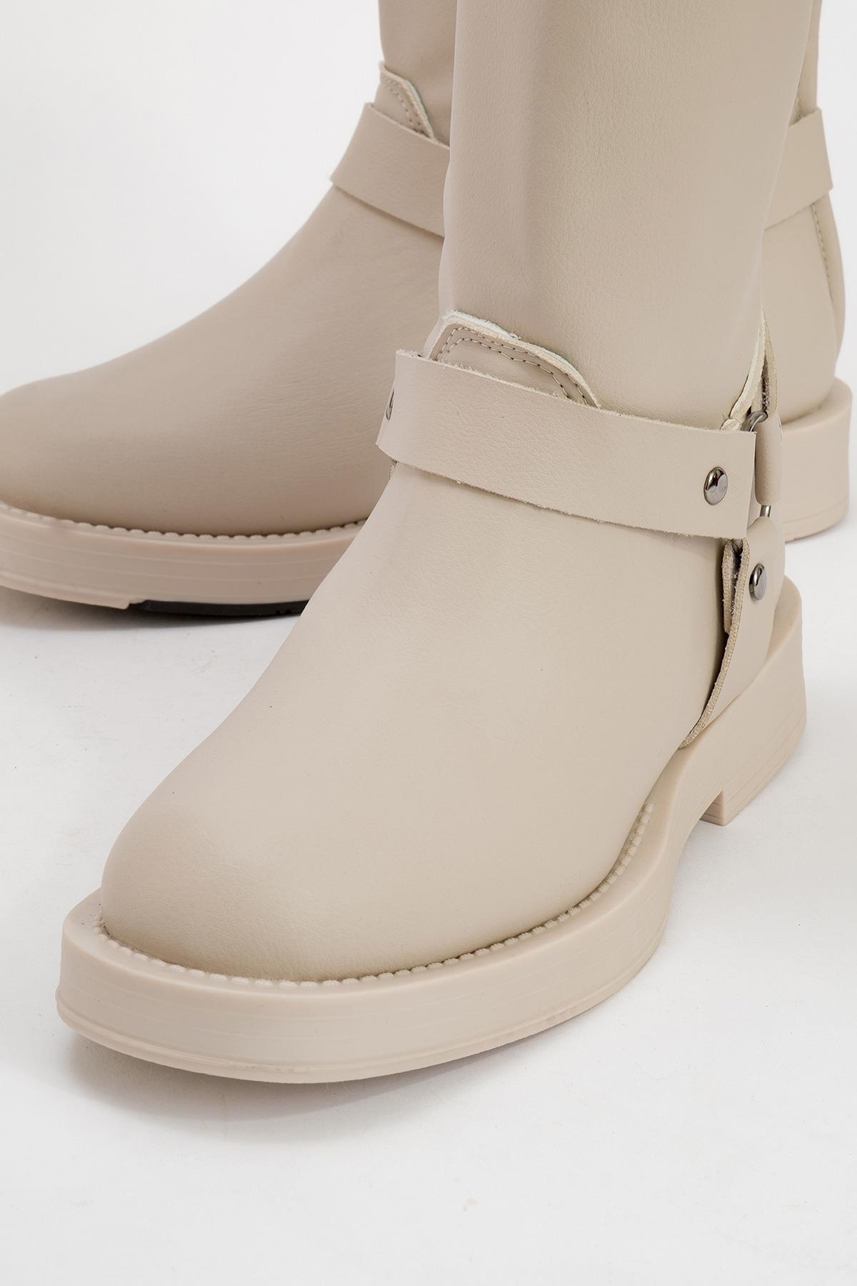 Solva - Beige Riding Boot (Women)