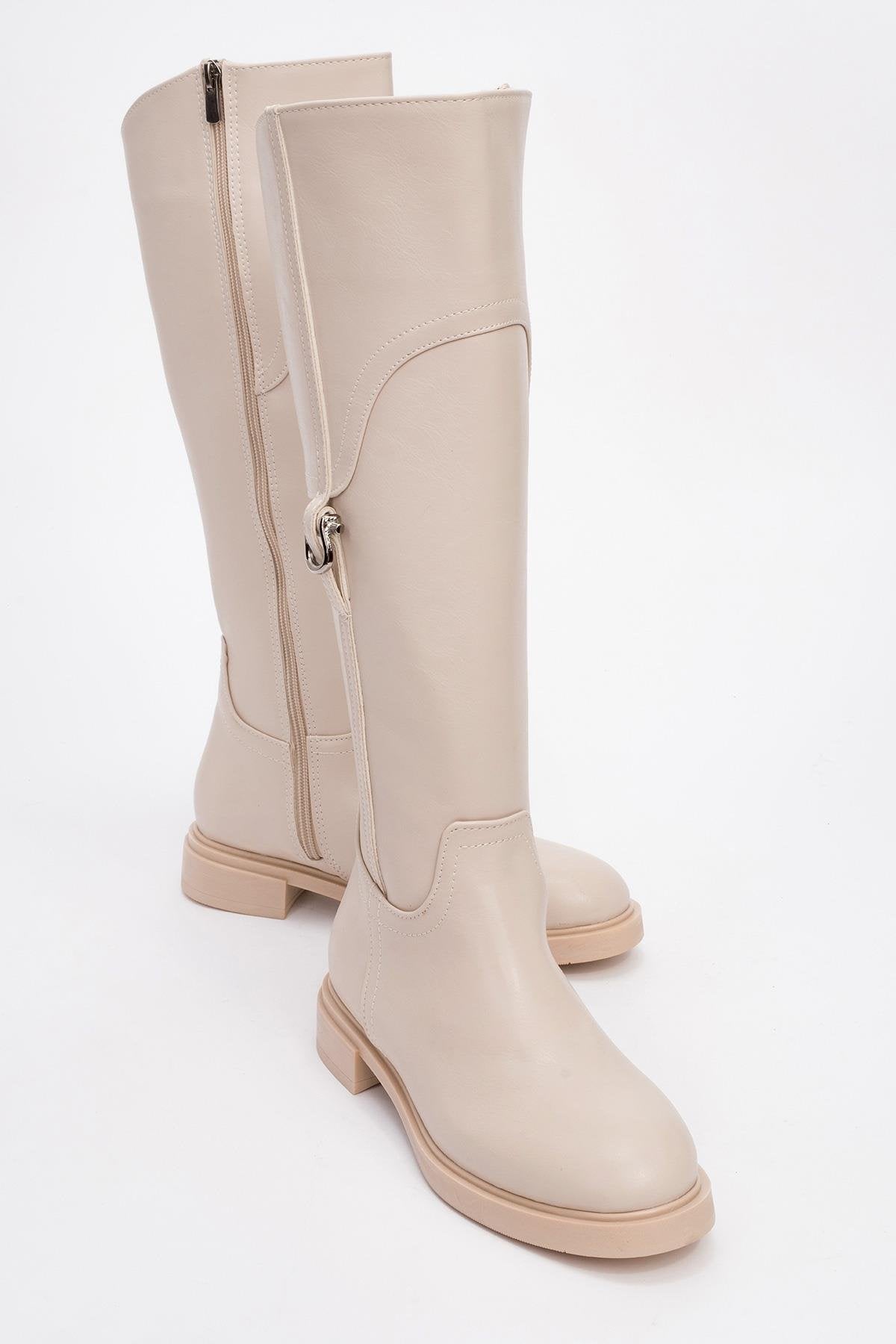 Michel - Beige Riding Boot (Women)