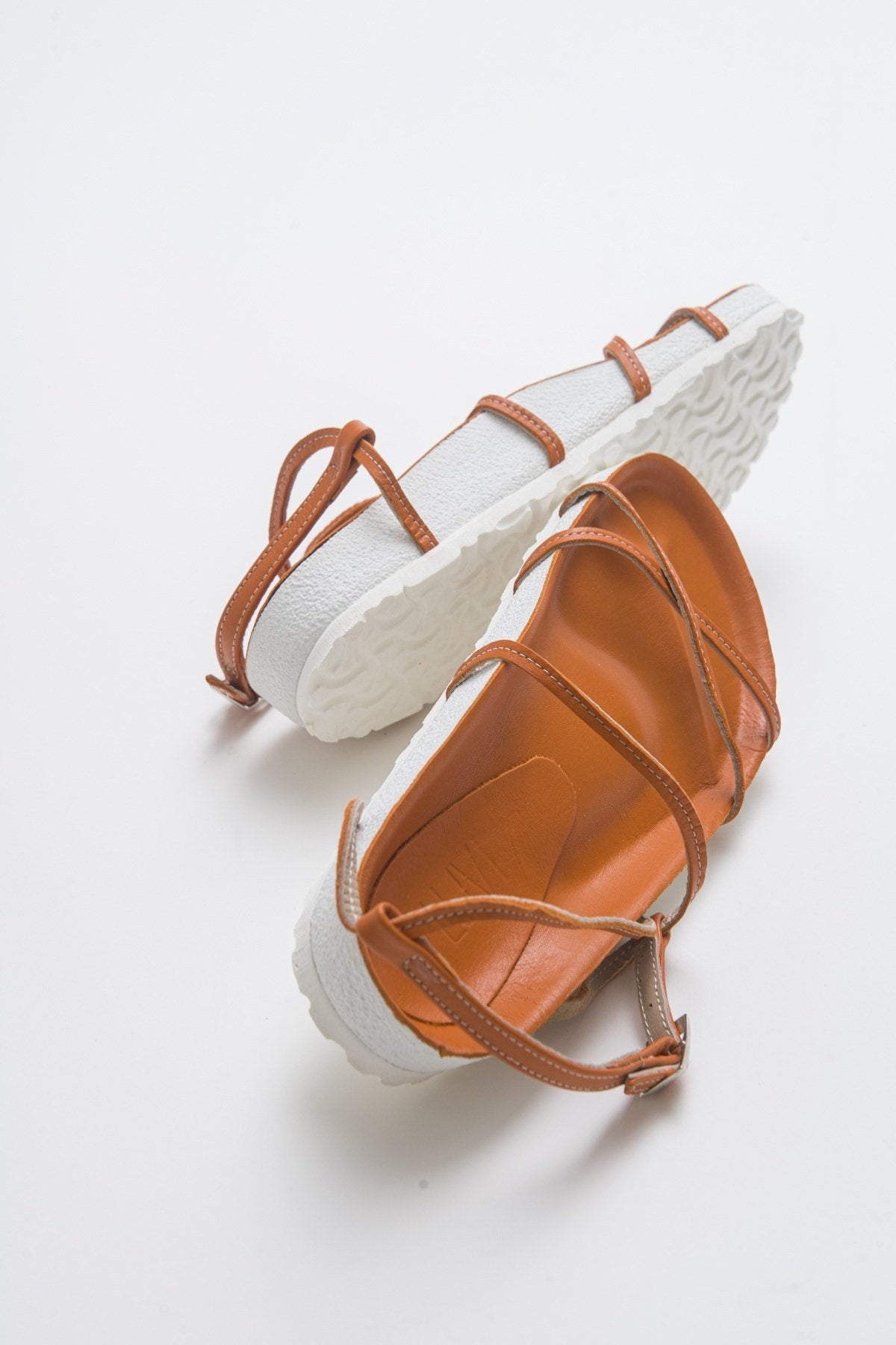 Muse - Orange Genuine Leather Sandal (Women)