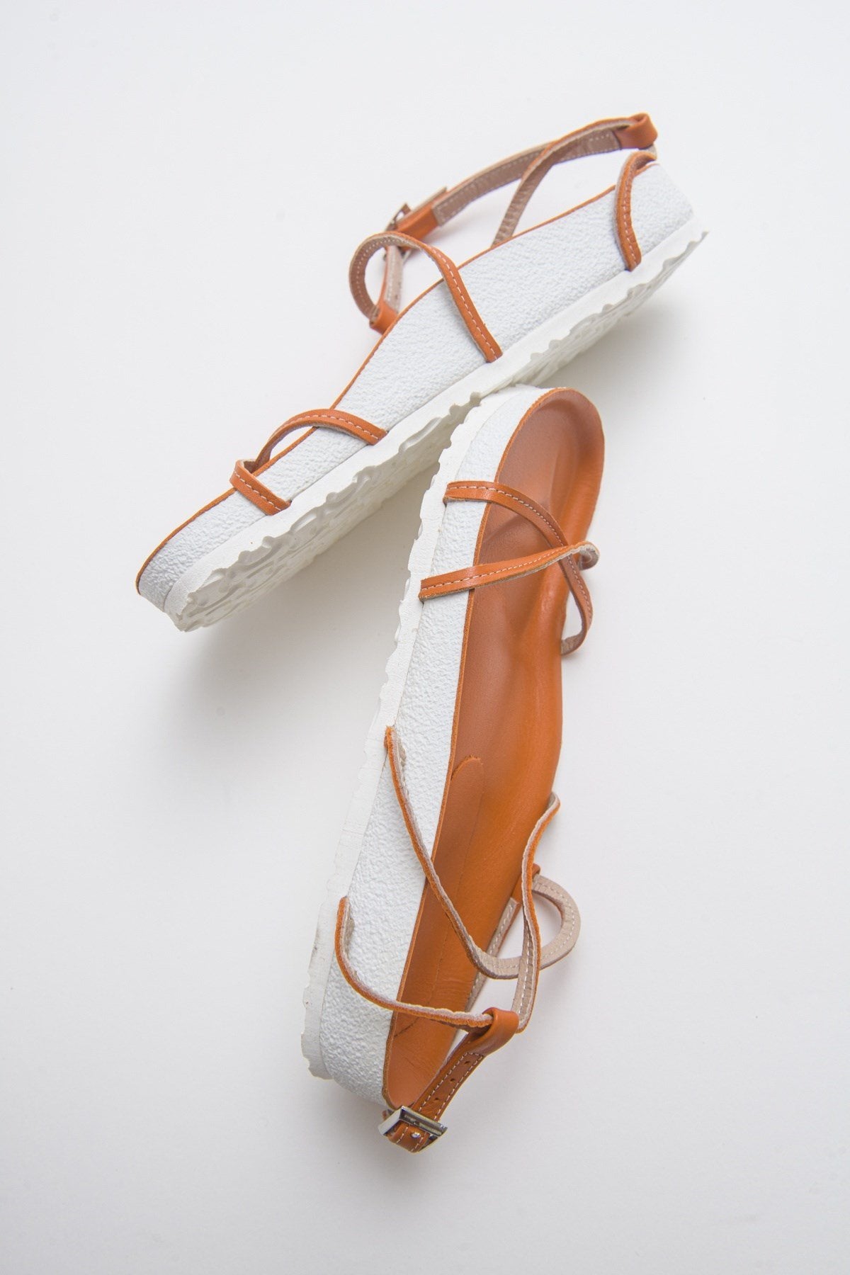 Muse - Orange Genuine Leather Sandal (Women)