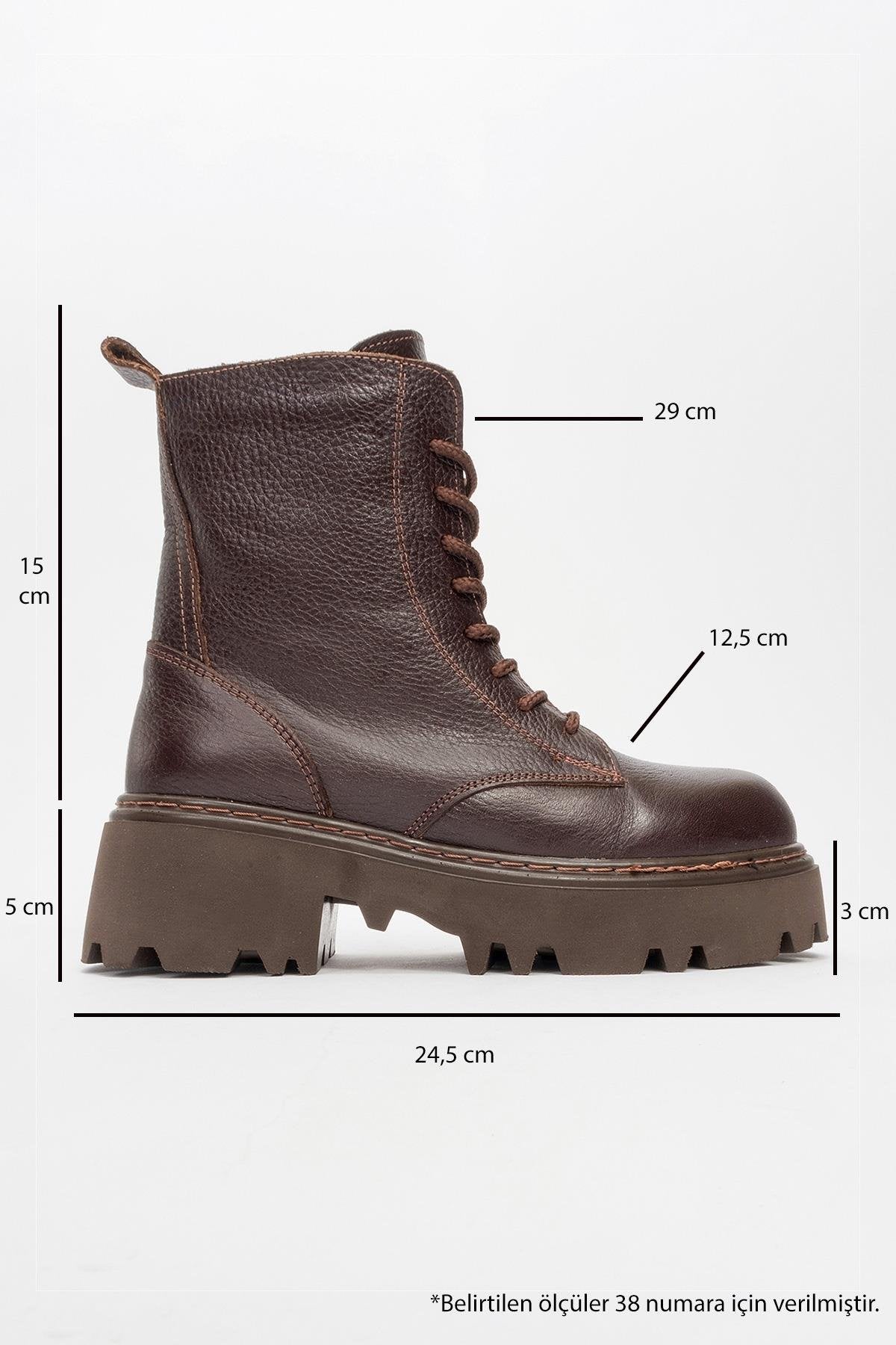 Tina Brown Leather Ankle Boot (Women)