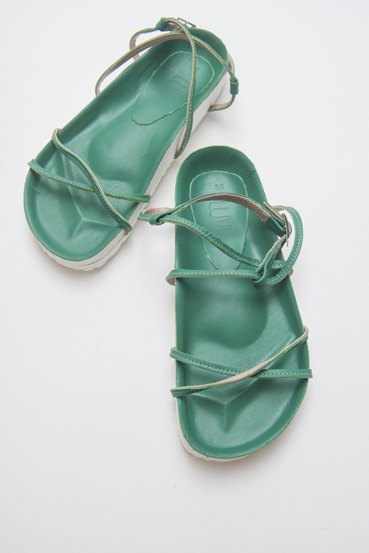 Muse - Green Genuine Leather Sandal (Women)