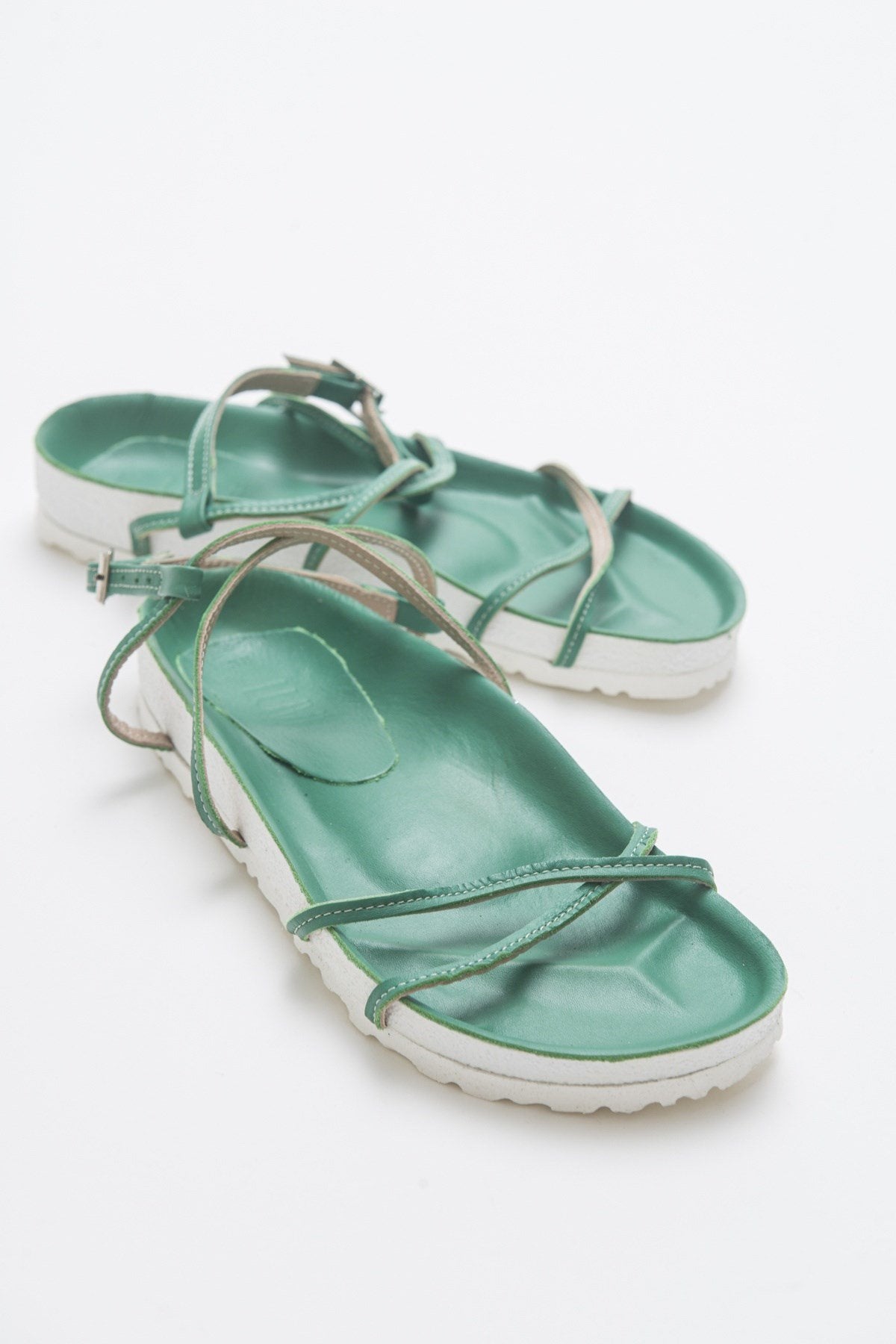 Muse - Green Genuine Leather Sandal (Women)