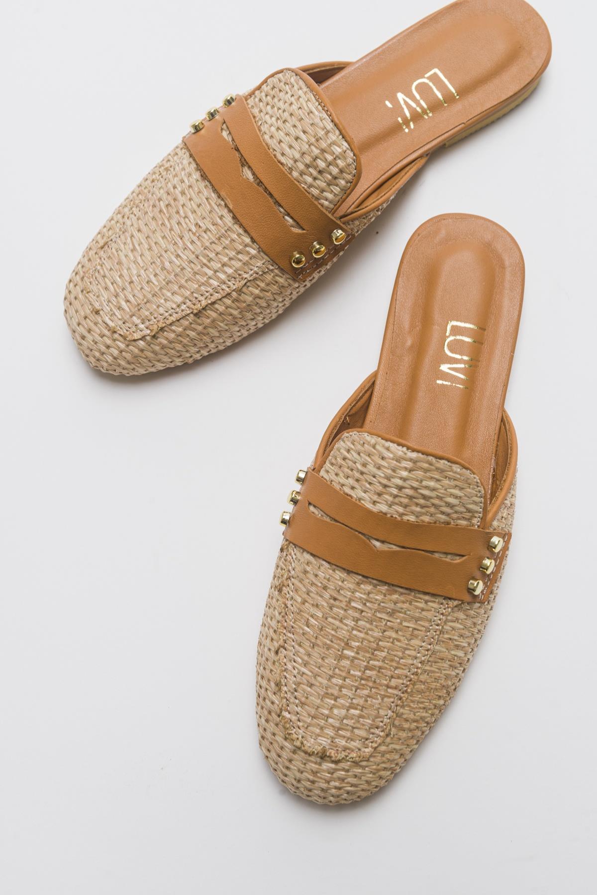 Patrizia - Beige Leather Mule (Women)