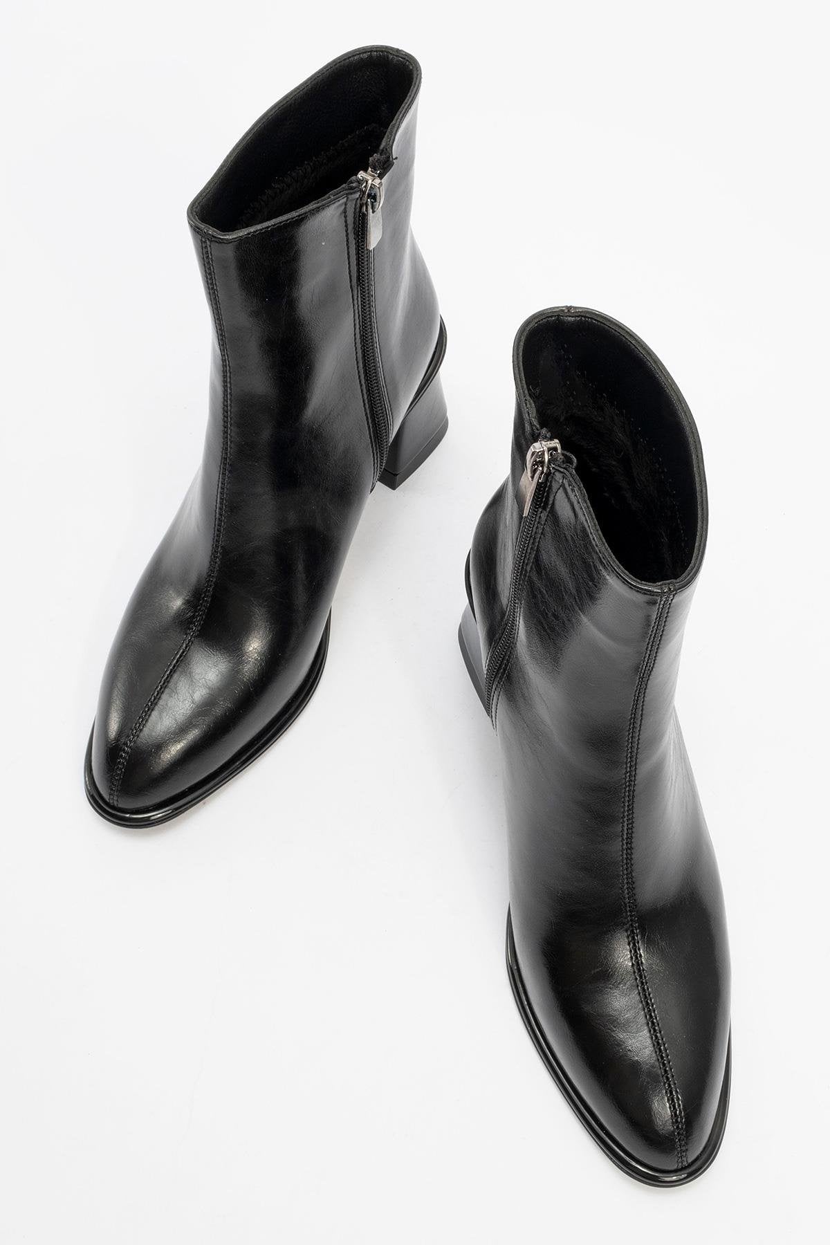 Alba Black Block Heel Boot (Women)