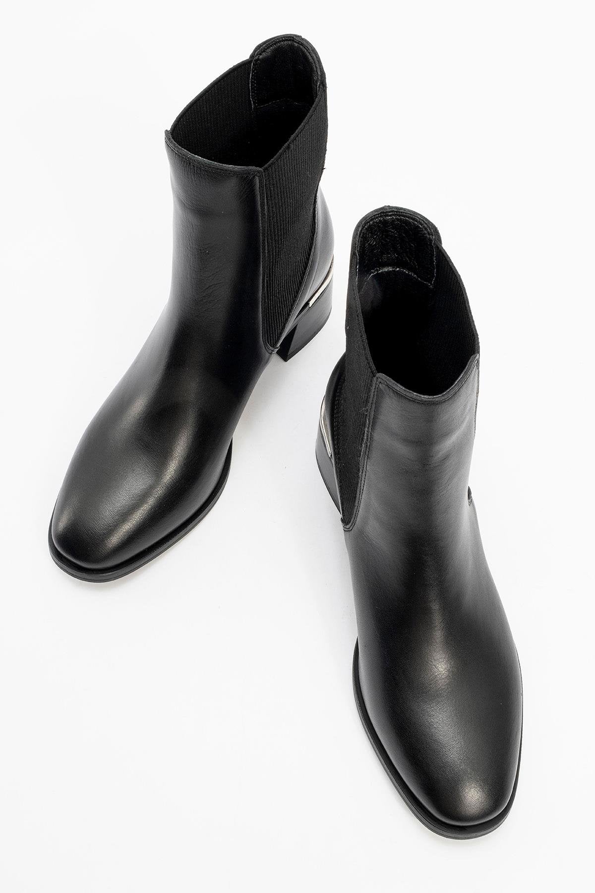 black flat dress boots Forever & Always Shoes Women's Neiva Leather Chelsea Boot - Black - Ankle boots
