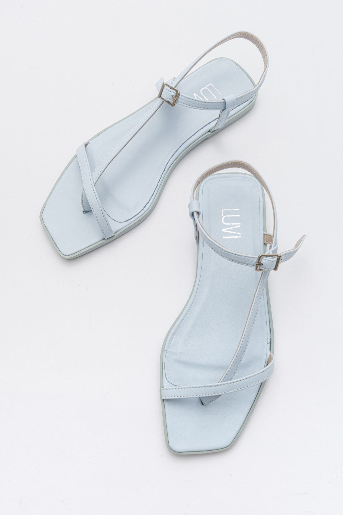 Tales - Baby Blue Genuine Leather Sandal (Women)