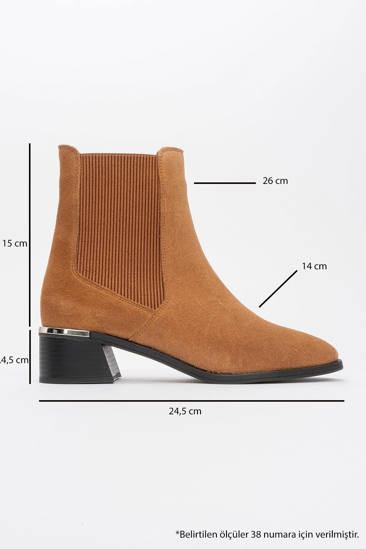 Neiva Cognac Brown Suede Leather Chelsea Boot (Women)