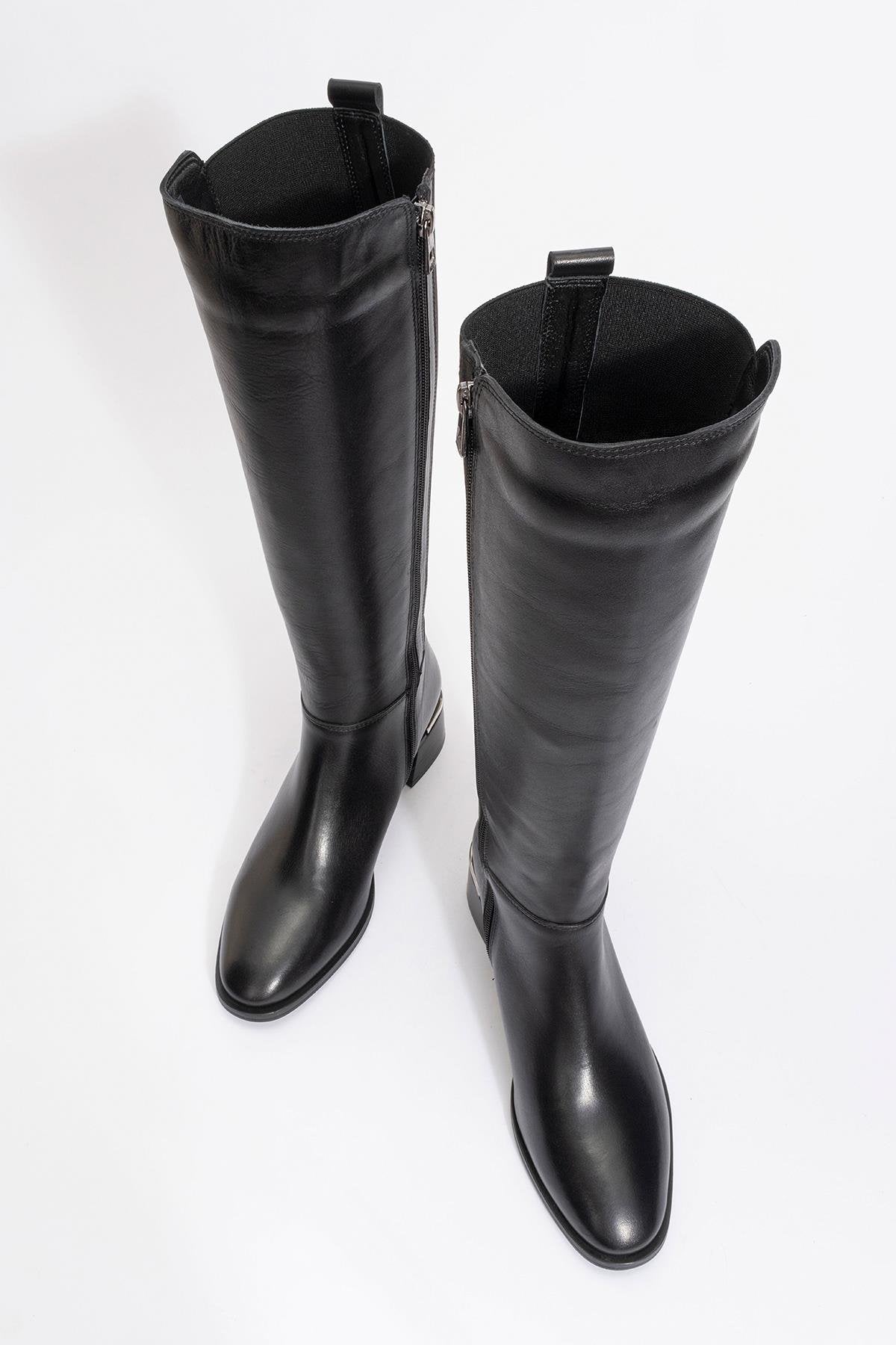 Rochos Black Leather Boot (Women)