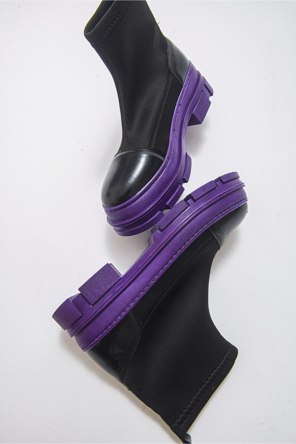 Bendis - Black/Purple Scuba Boot (Women)