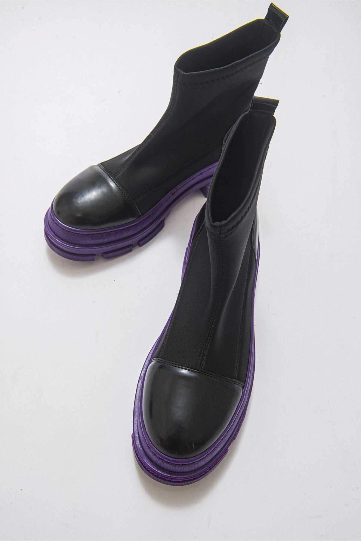 Bendis - Black/Purple Scuba Boot (Women)