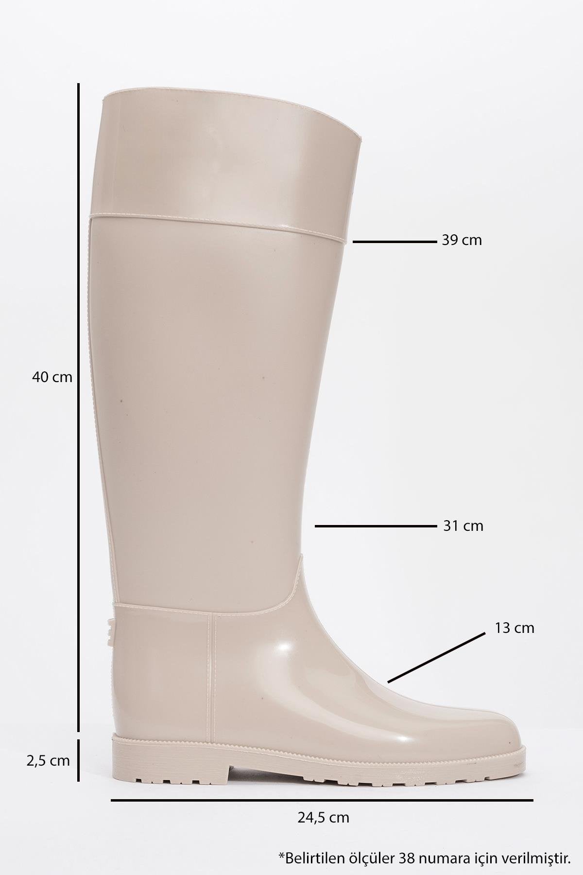 Marge - Beige Rain Boot (Women)
