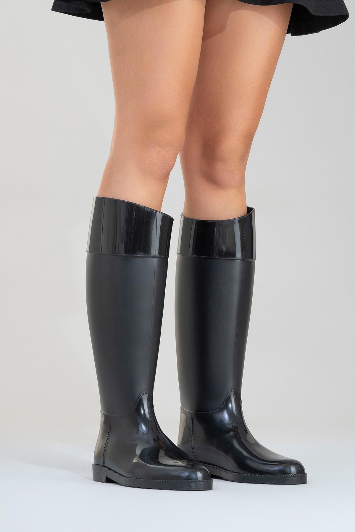 Marge - Black Rain Boot (Women)