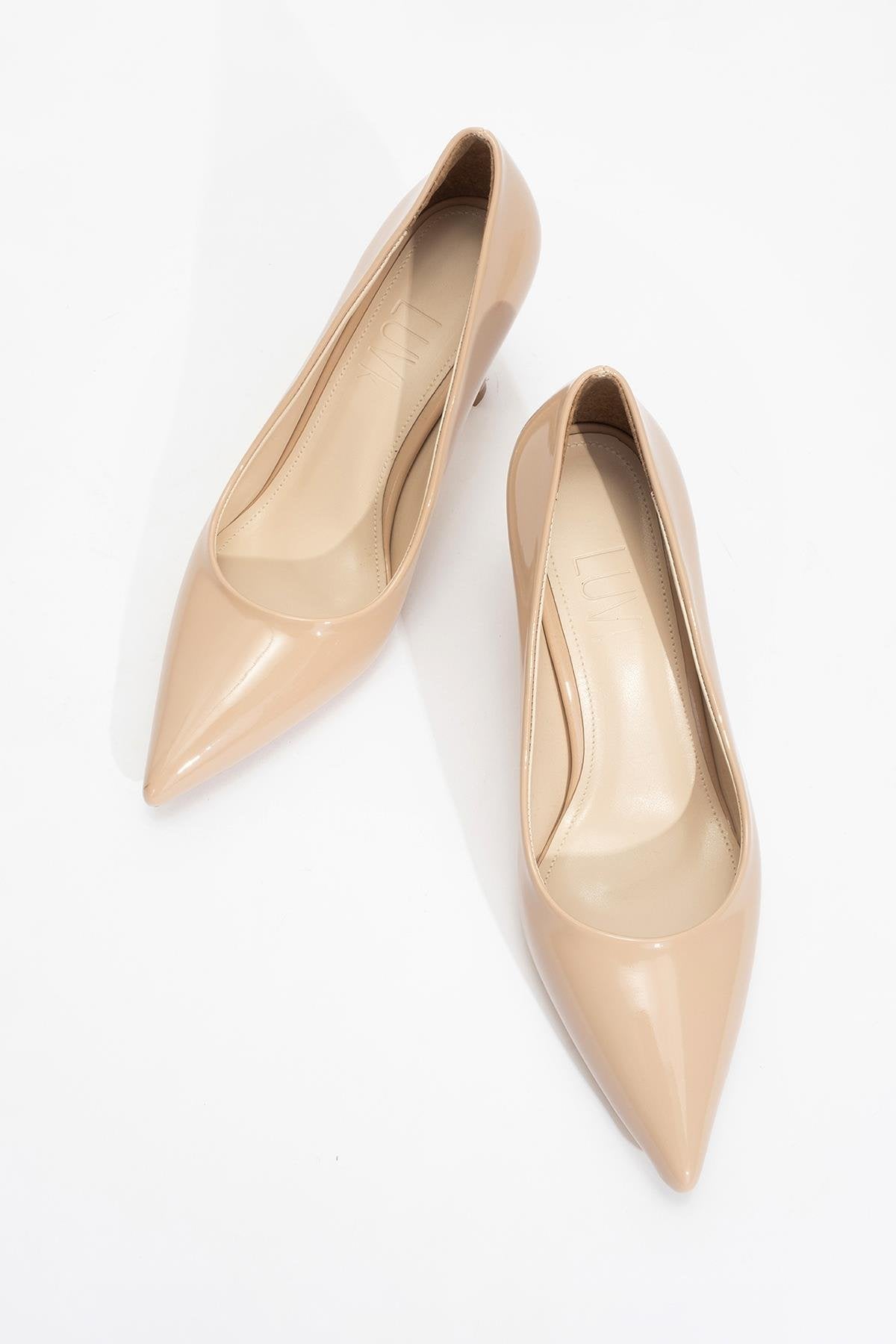 Calse - Dark Beige Patent Heeled Shoe (Women)