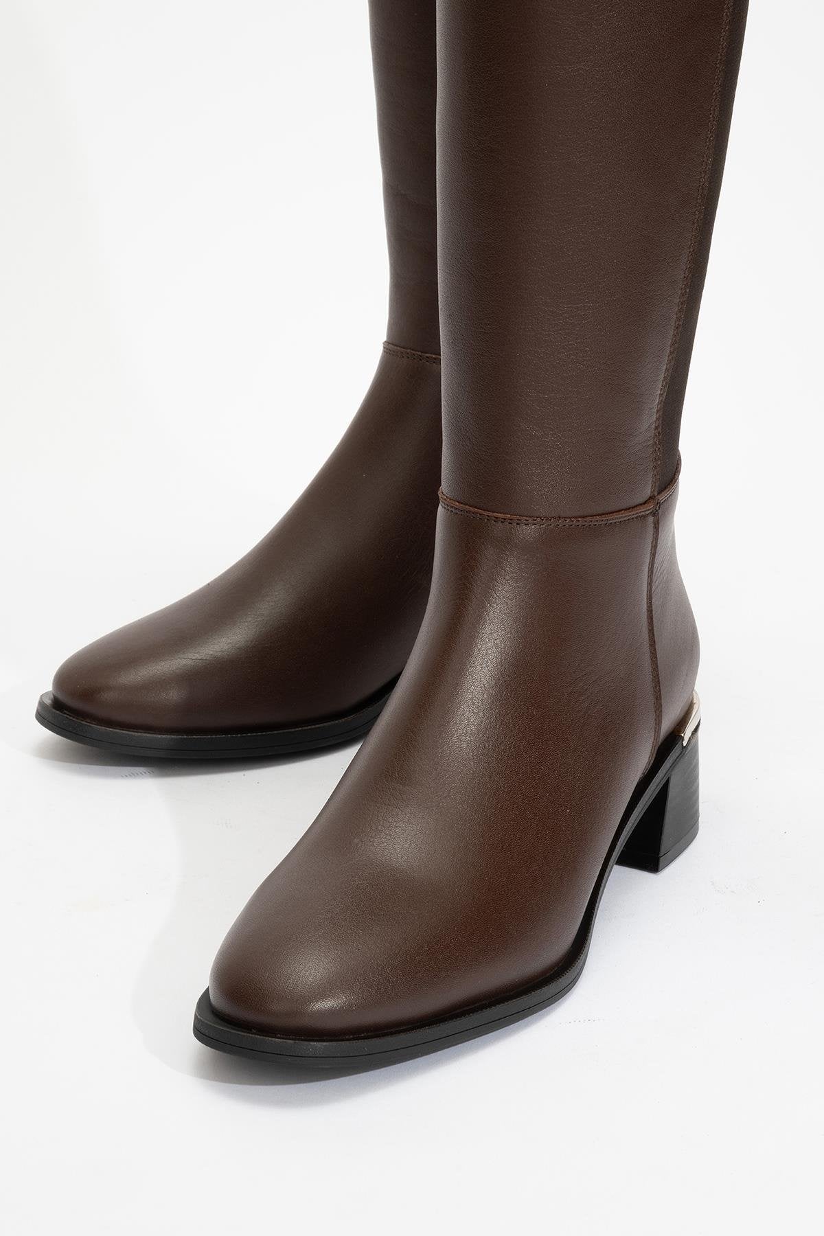 Rochos Brown Leather Boot (Women)