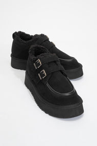 Assos - Black Suede Short Ankle Boot (Women)