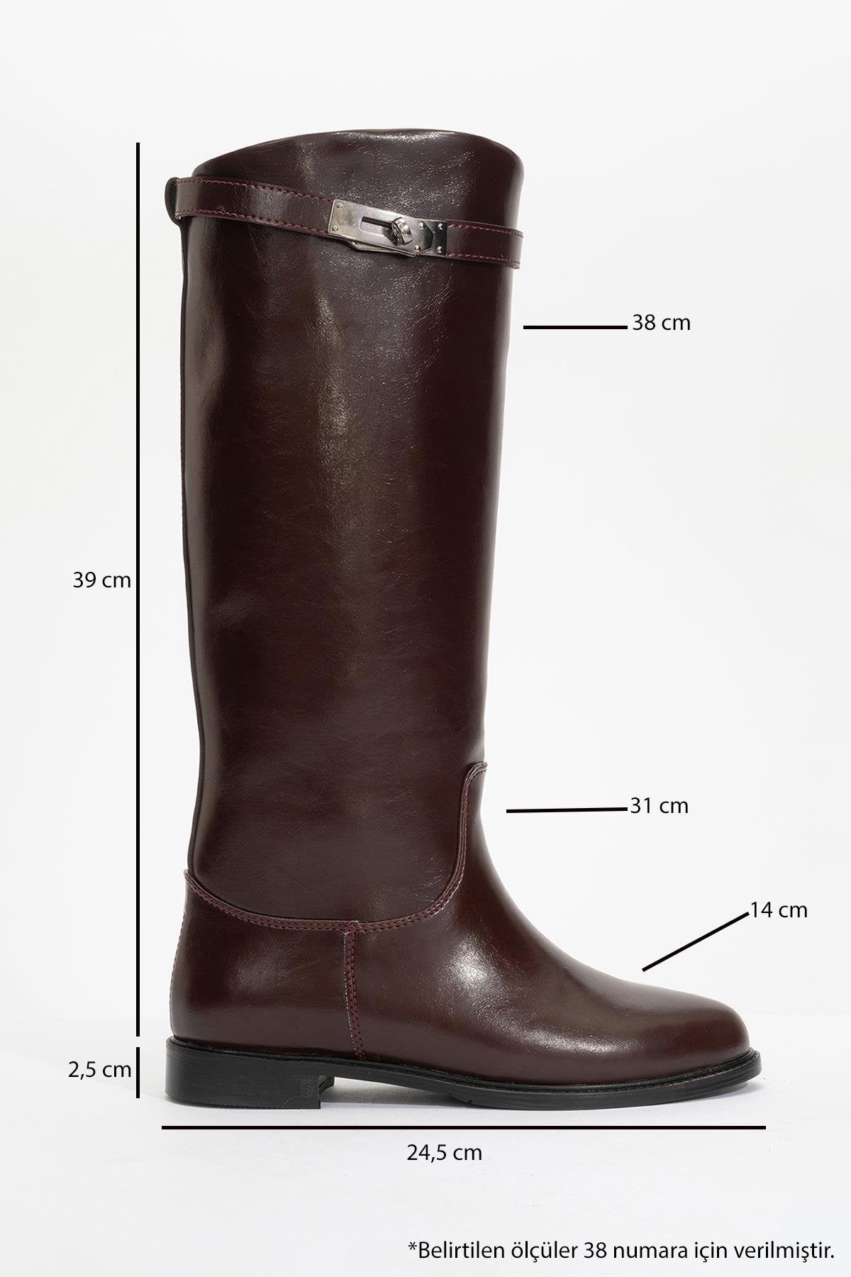 Yoko Burgundy Riding Boot (Women)